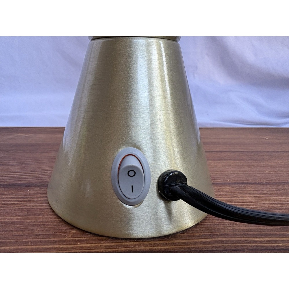 Lava 50th Anniversary Lava Lamp 16.5" Gold Base Orange Pink Tested Working - Picture 5 of 10